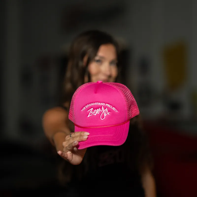 ZOEY Trucker Hat sold by The Grandstand Project