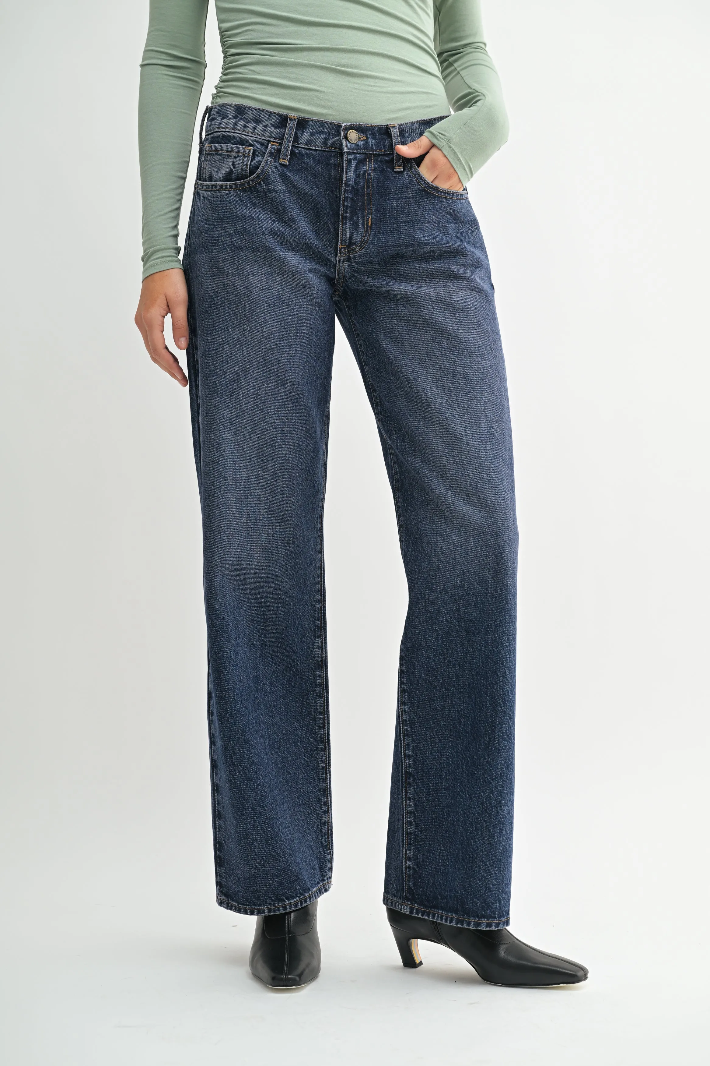 The Low Rise Slouch Jean sold by Just Black Denim