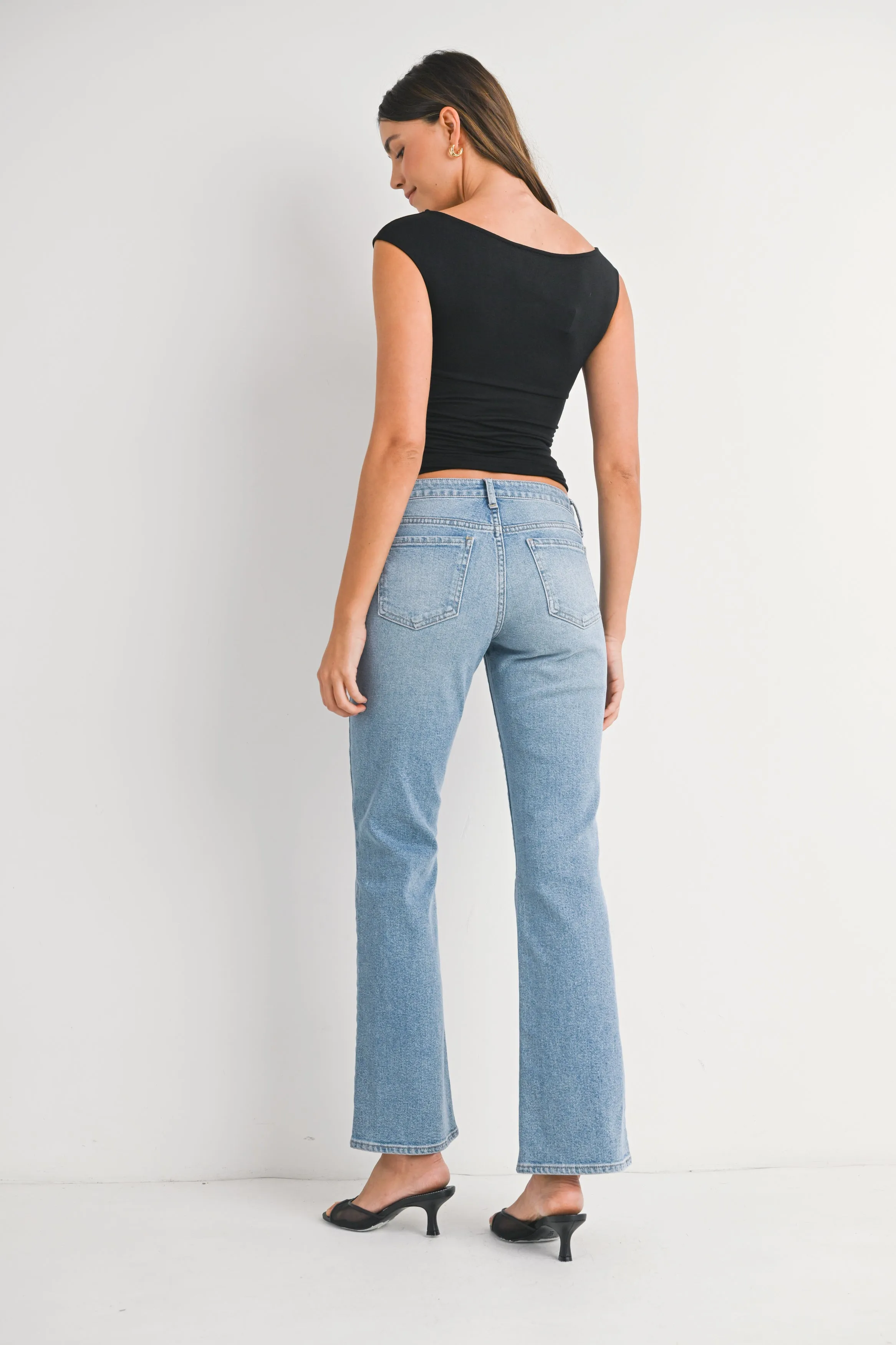 The Mini Patch Pocket Bootcut sold by Just Black Denim product image thumbnail 4