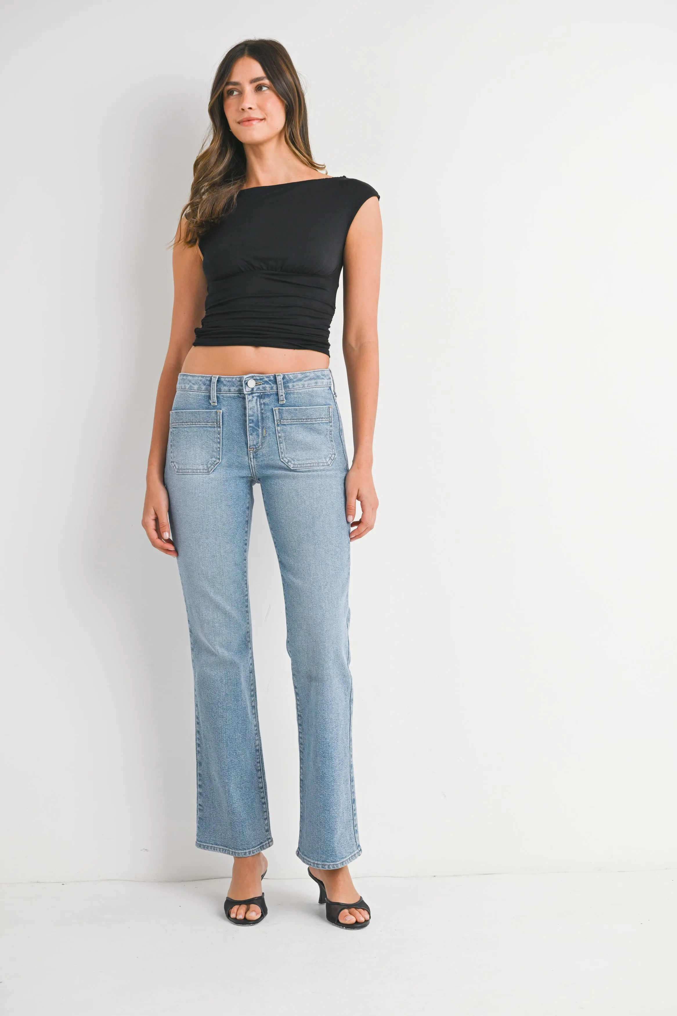 The Mini Patch Pocket Bootcut sold by Just Black Denim product image thumbnail 2