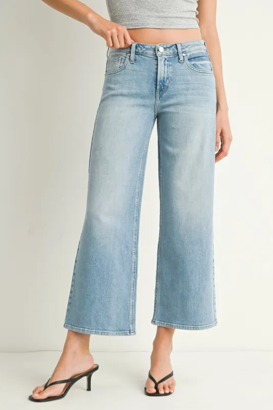 The Midrise Slim Wide Leg sold by Just Black Denim