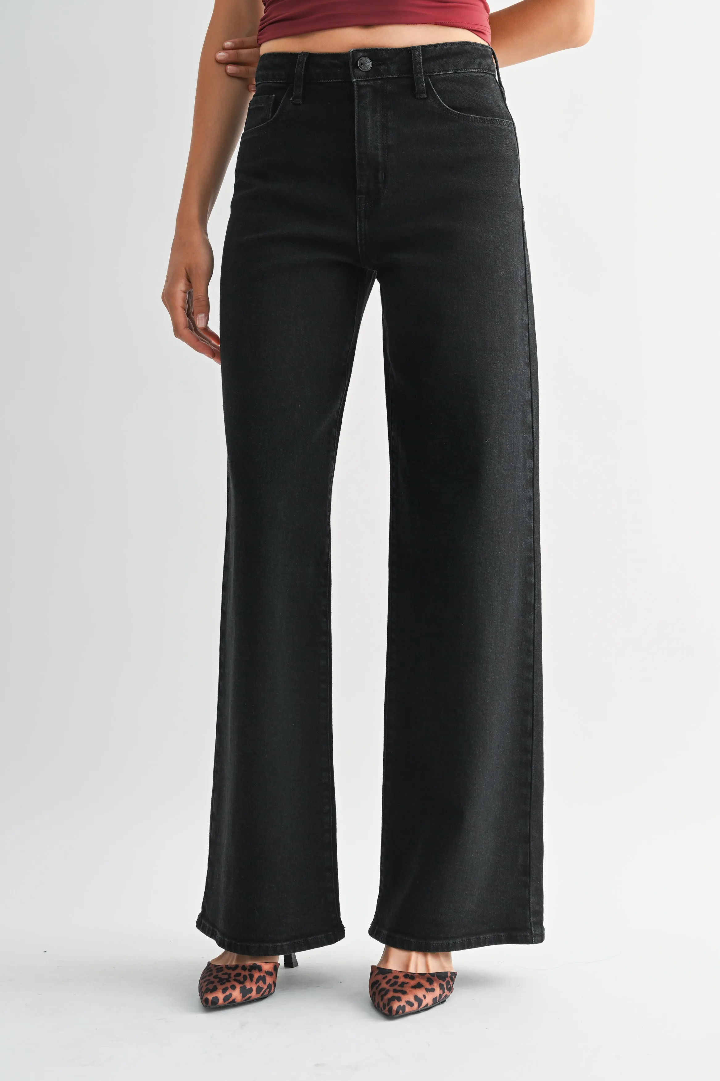 The Stretchy Wide Leg Jean sold by Just Black Denim product image thumbnail 5