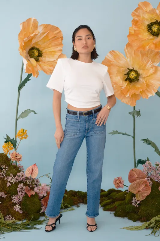 The Petite Straight Jean sold by Just Black Denim