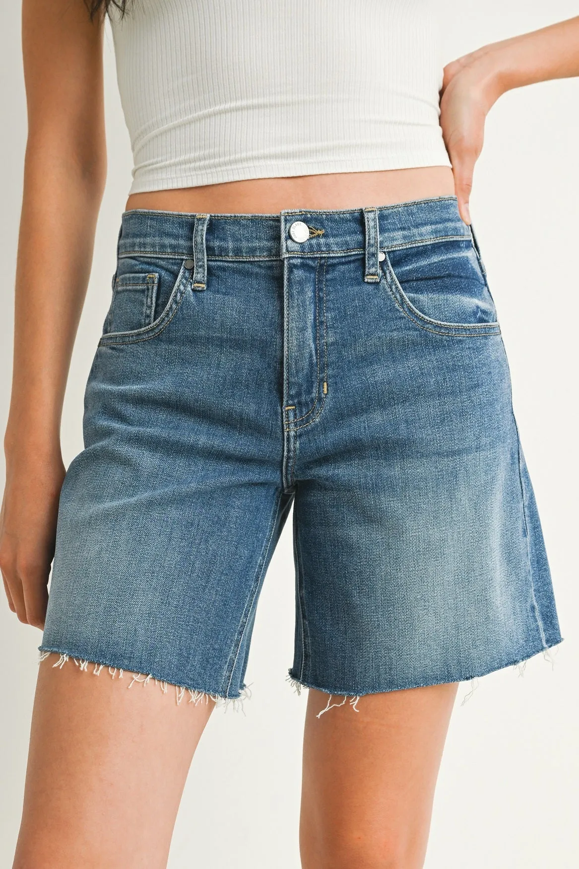 The Midrise Bermuda Short sold by Just Black Denim