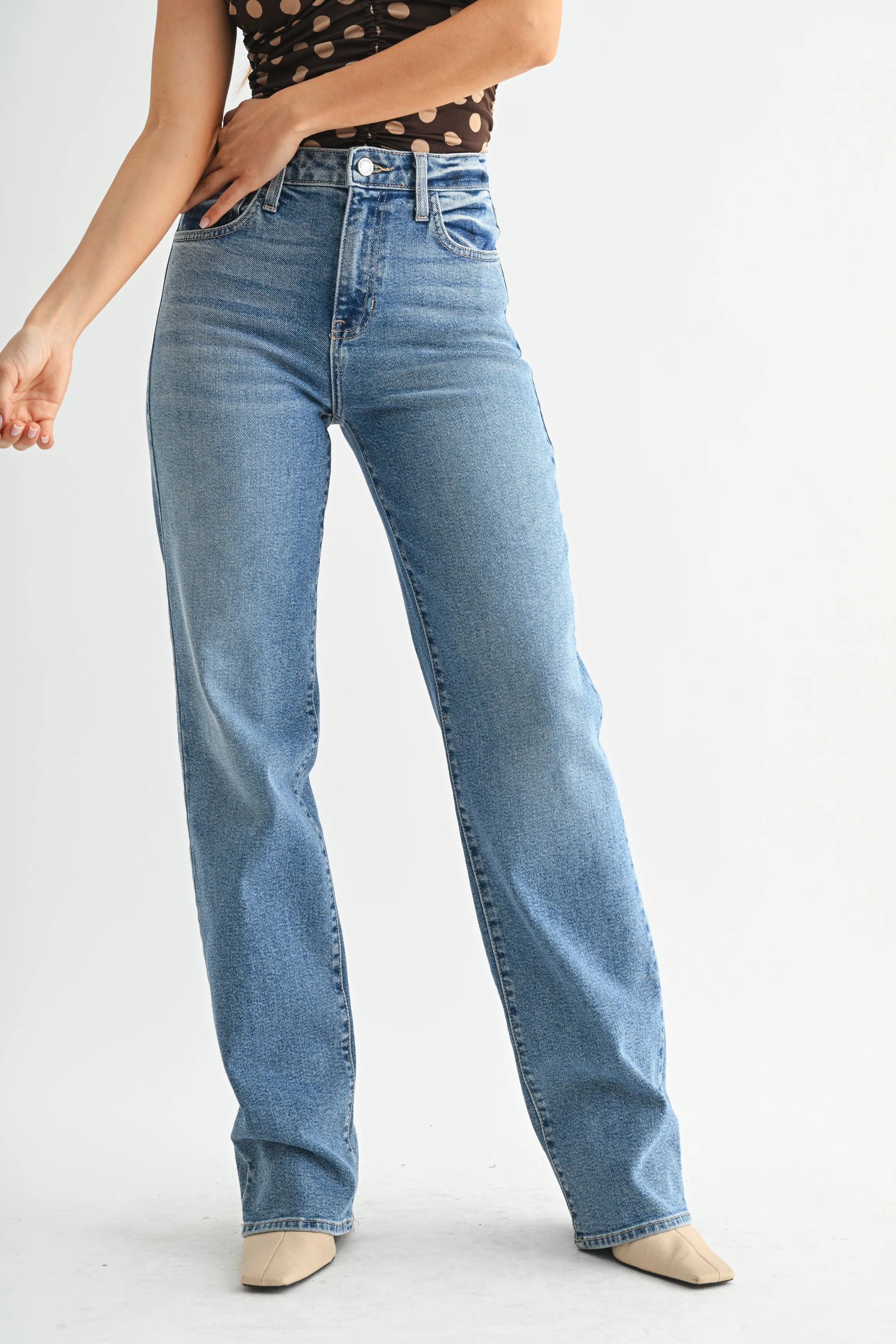 The Longer Length Straight Jean sold by Just Black Denim product image thumbnail 5