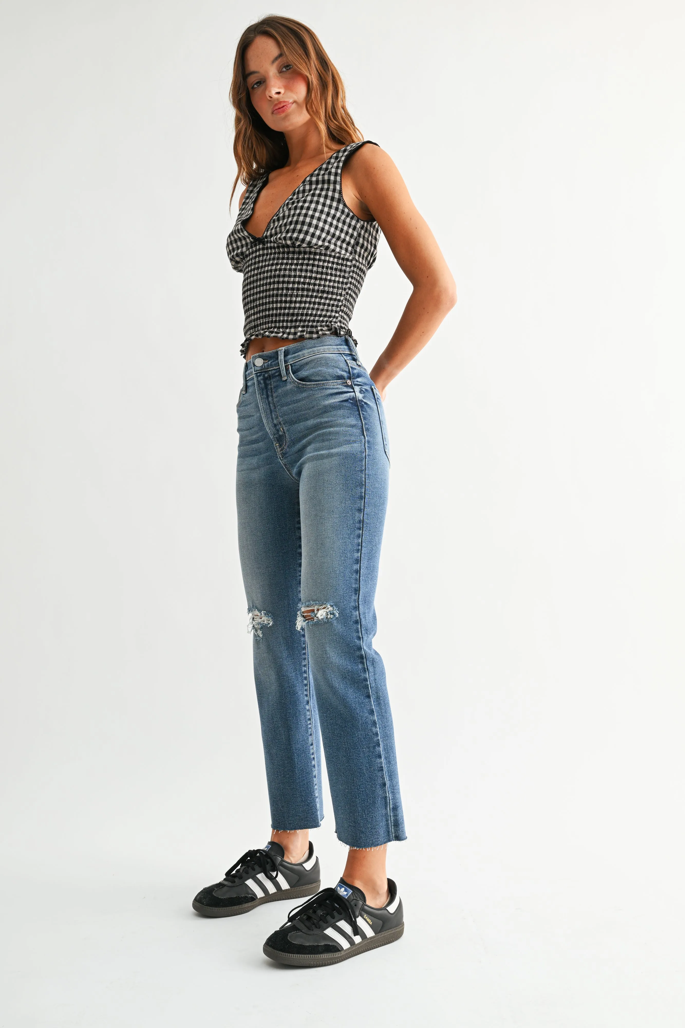 The Distressed Slim Jean sold by Just Black Denim product image thumbnail 3