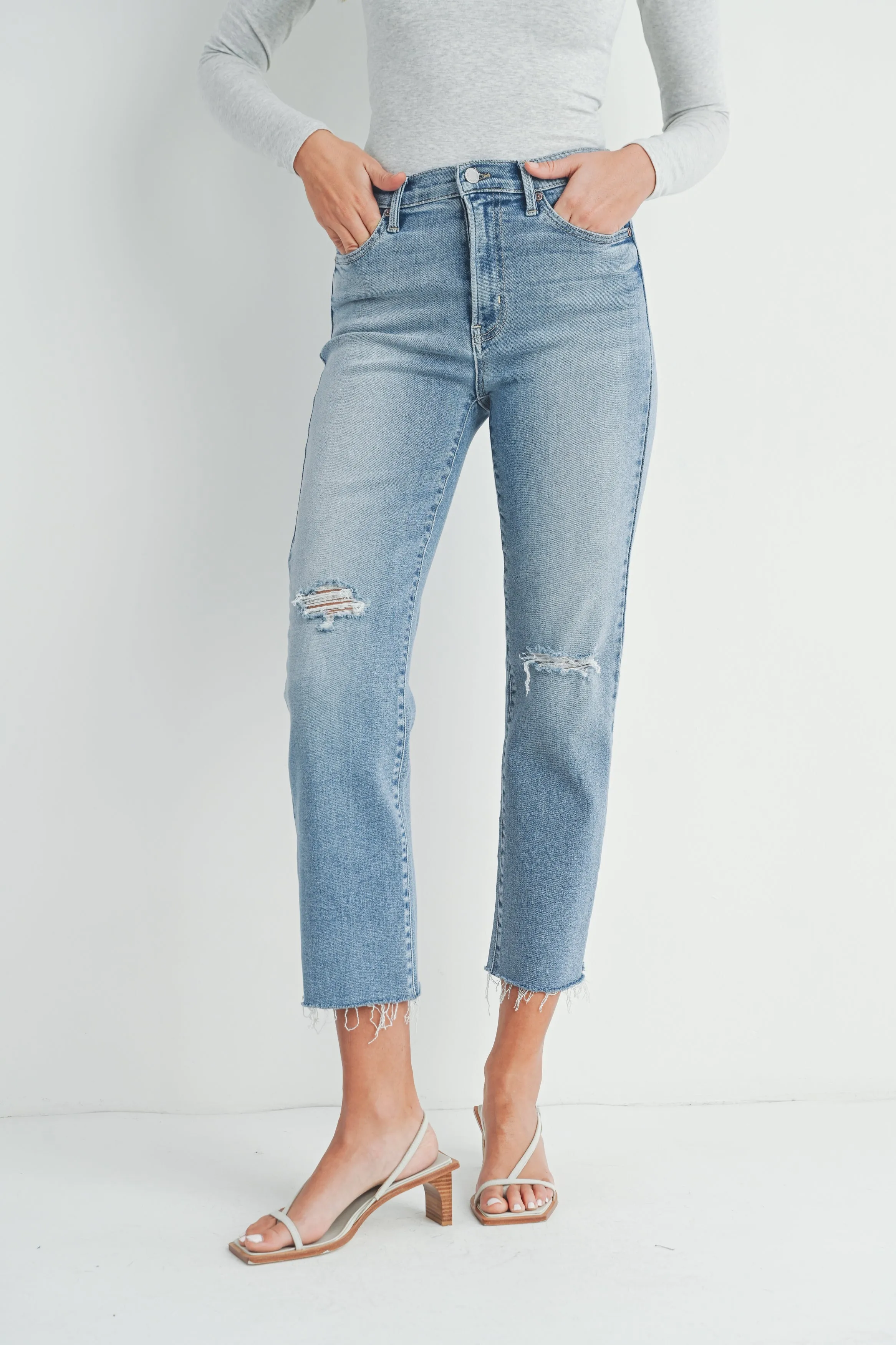 The Distressed Slim Jean sold by Just Black Denim product image thumbnail 5