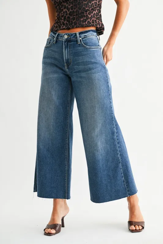 The Wide Leg Flare Crop sold by Just Black Denim