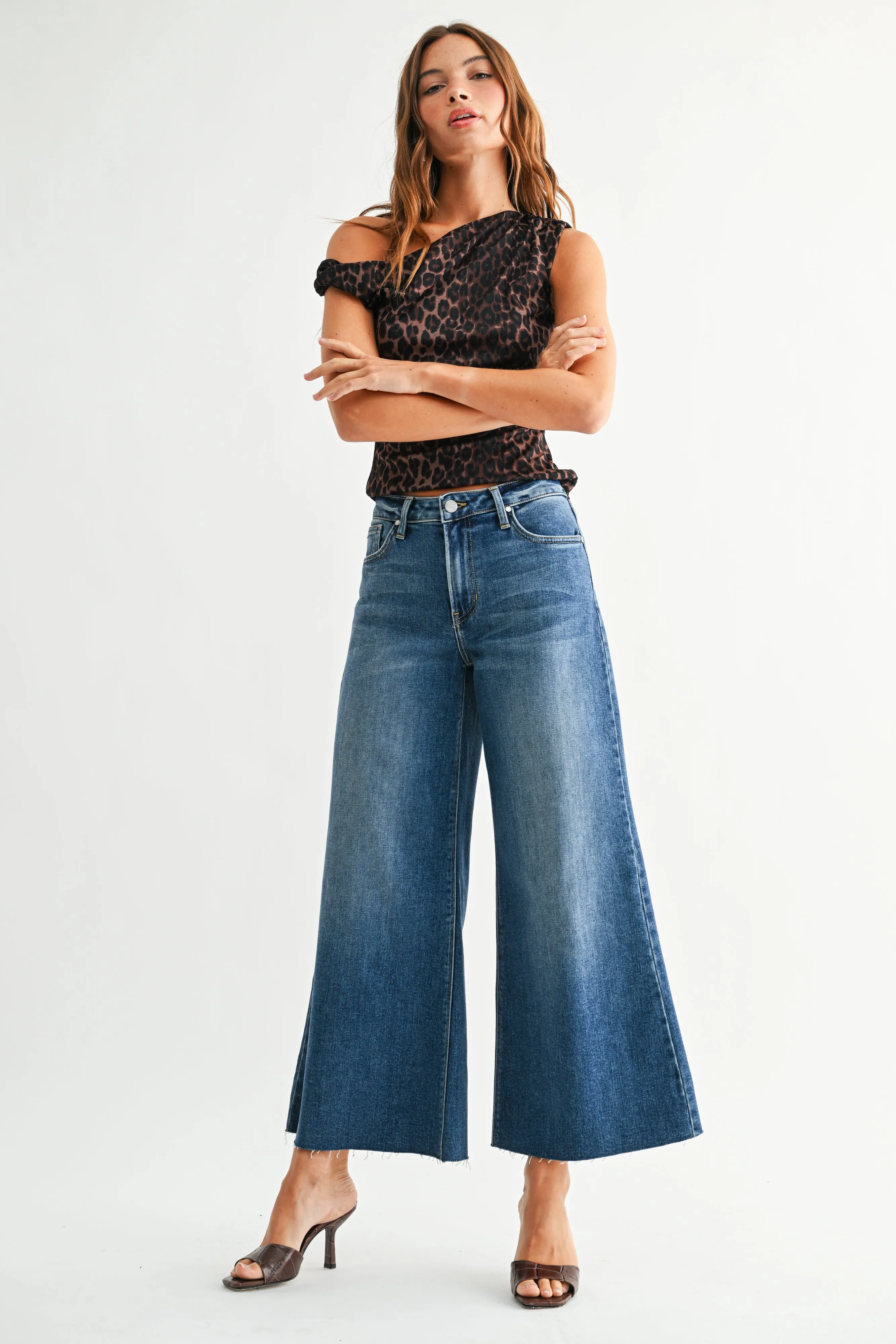 The Wide Leg Flare Crop sold by Just Black Denim product image thumbnail 2