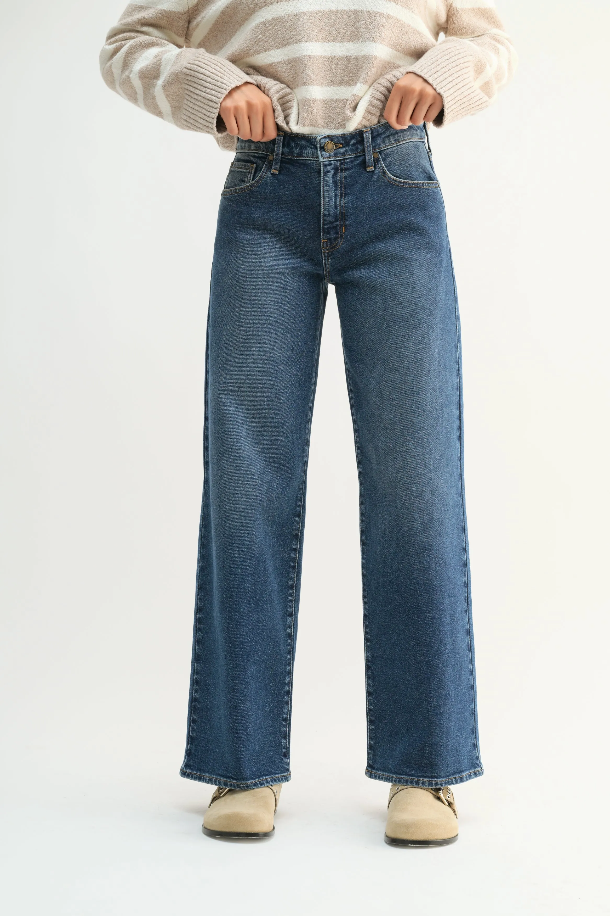 The Mid Rise Wide Leg sold by Just Black Denim product image thumbnail 5