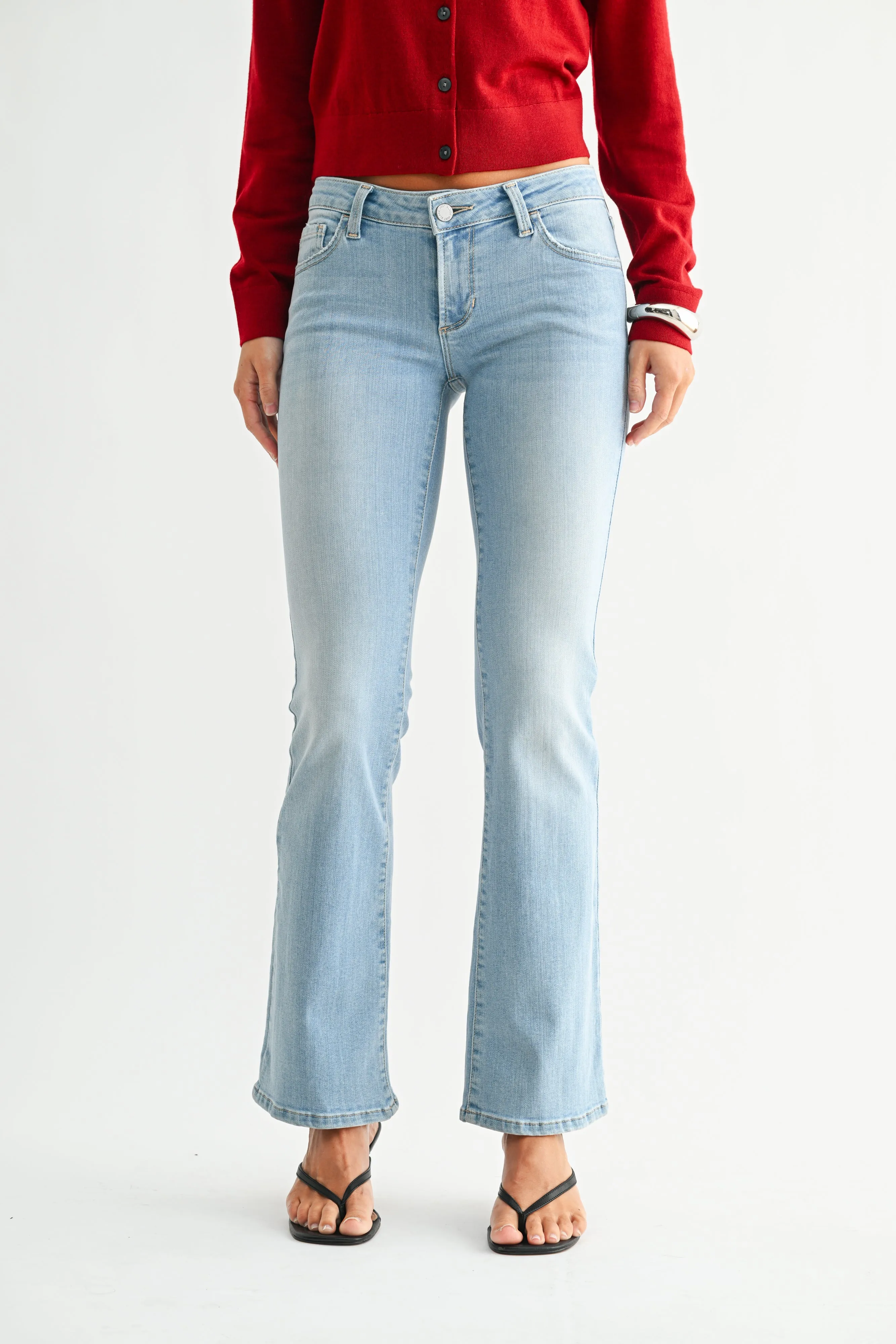 The Super Low Rise Flare sold by Just Black Denim