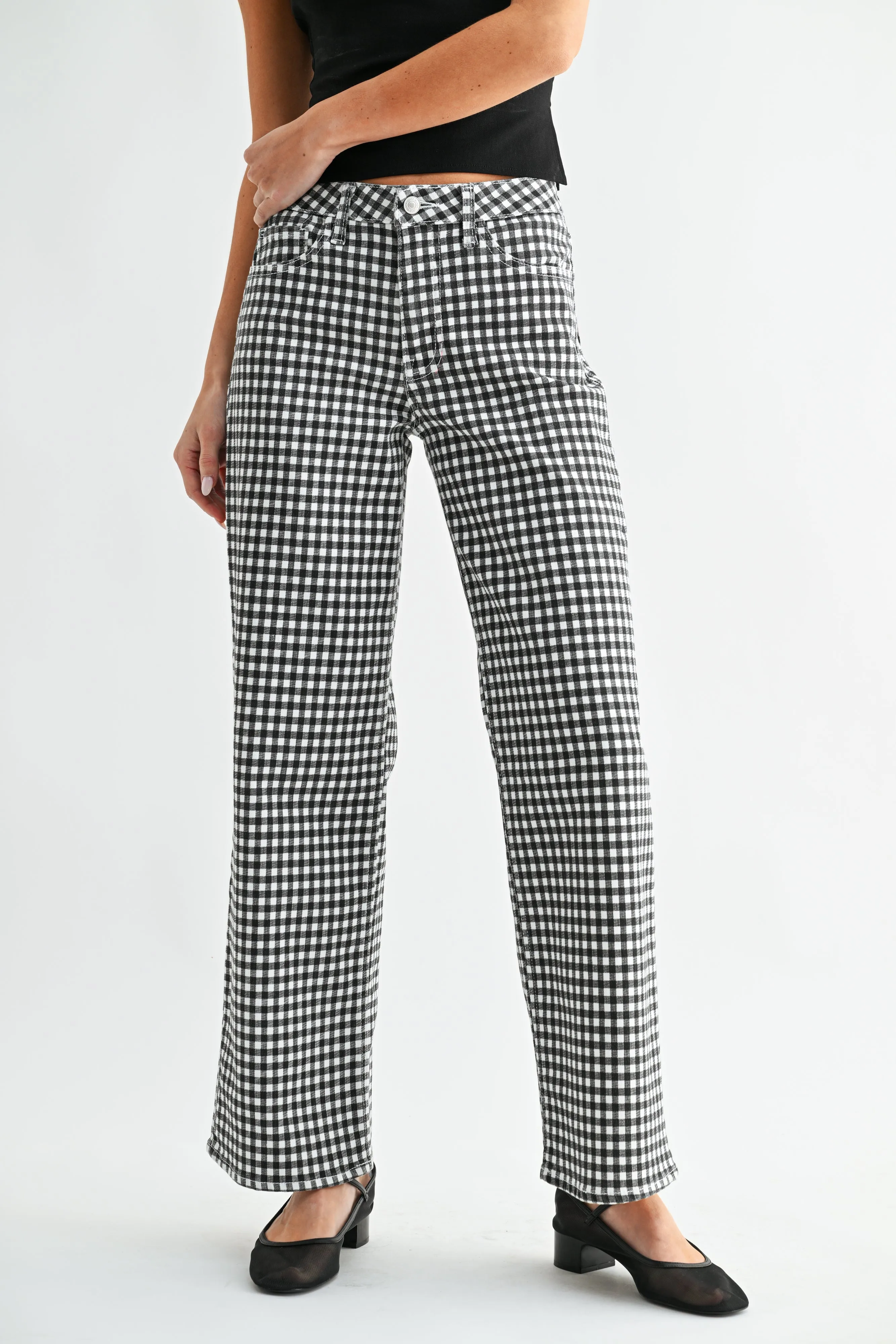 The Mid Rise Straight Jean sold by Just Black Denim