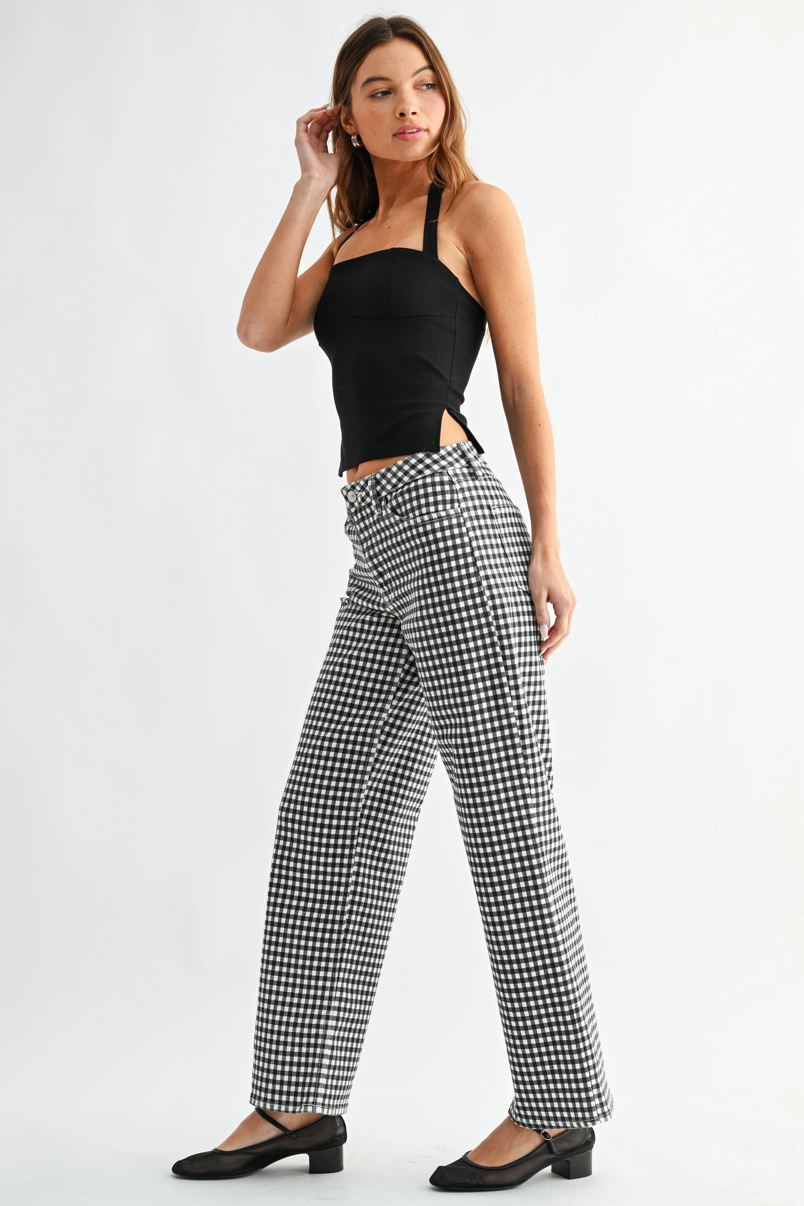 The Mid Rise Straight Jean sold by Just Black Denim product image thumbnail 3