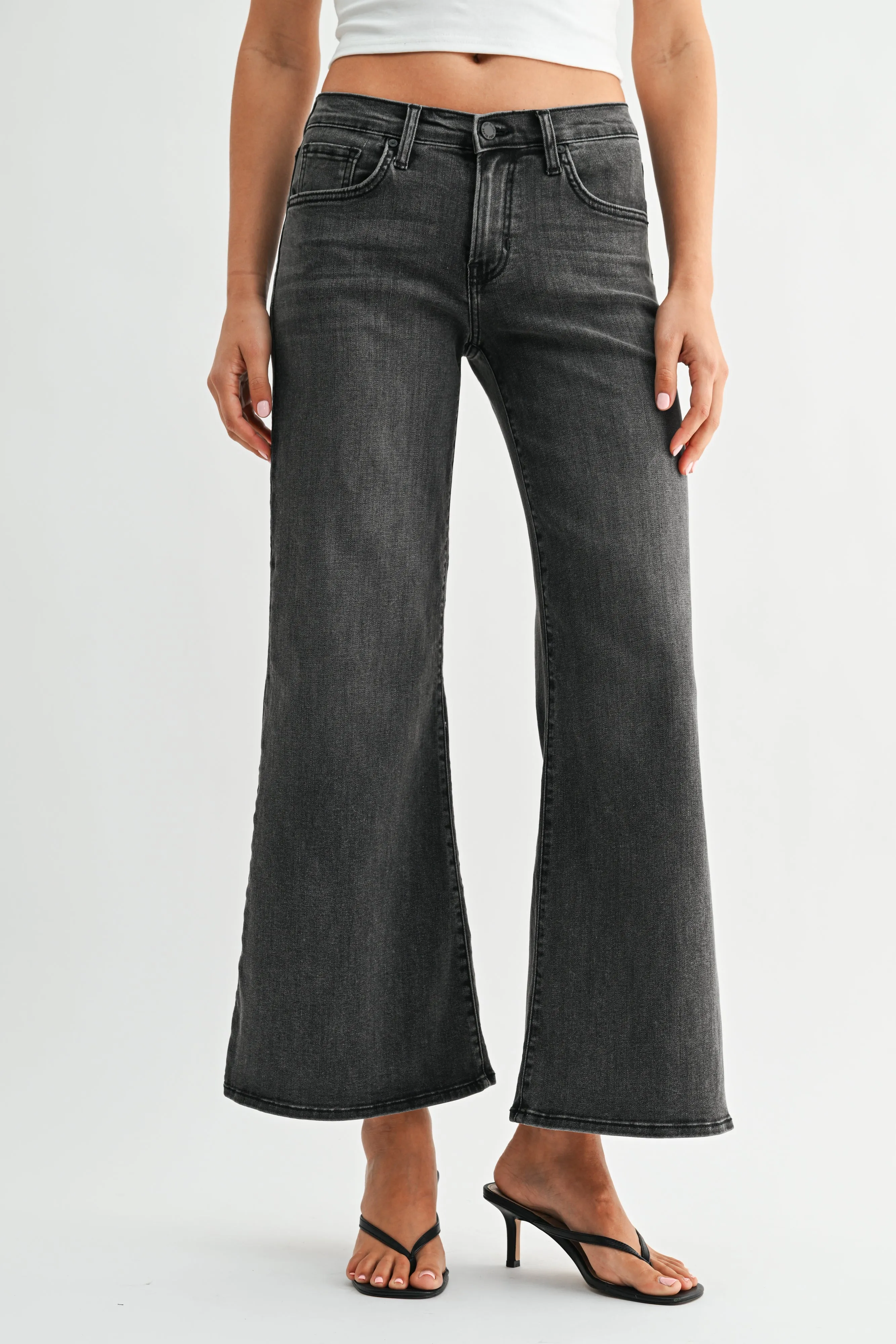 The JB Collection Wide Flare sold by Just Black Denim