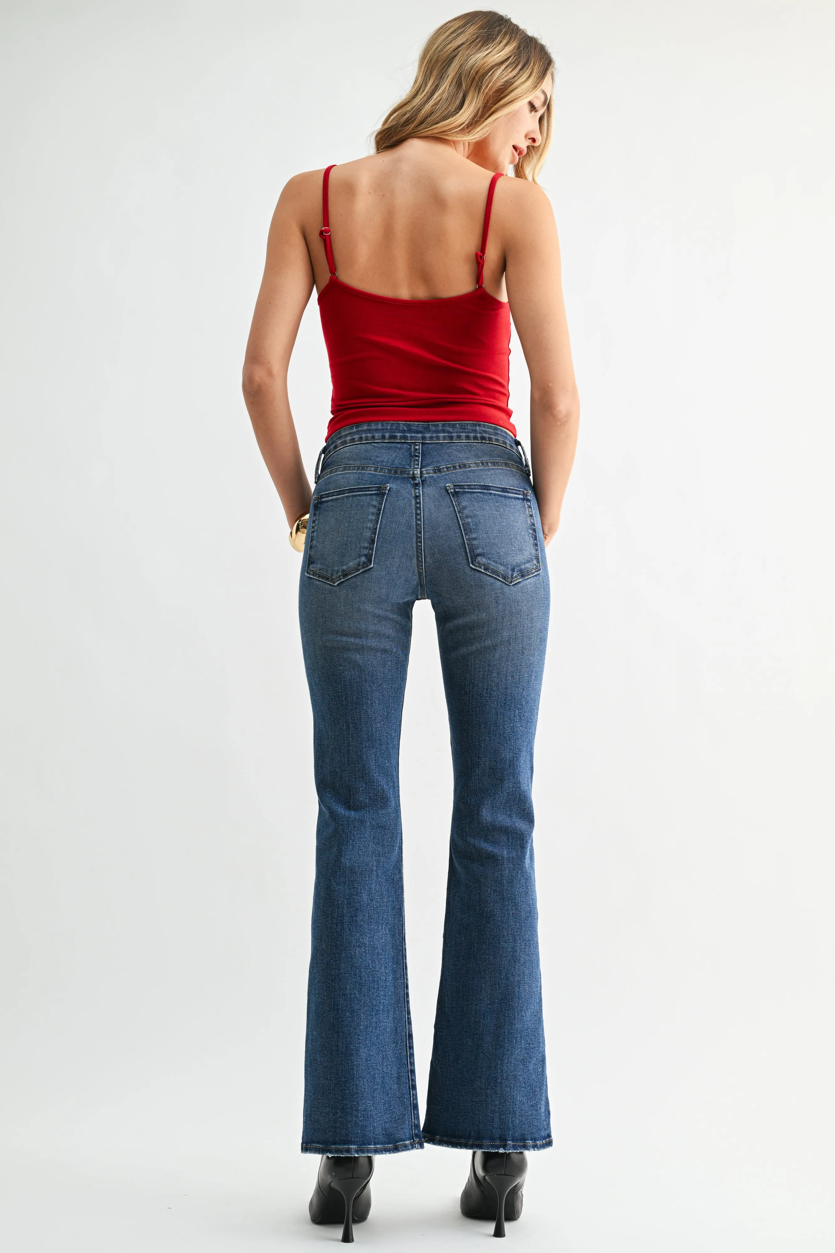 The JB Collection HR Slim Flare sold by Just Black Denim product image thumbnail 4