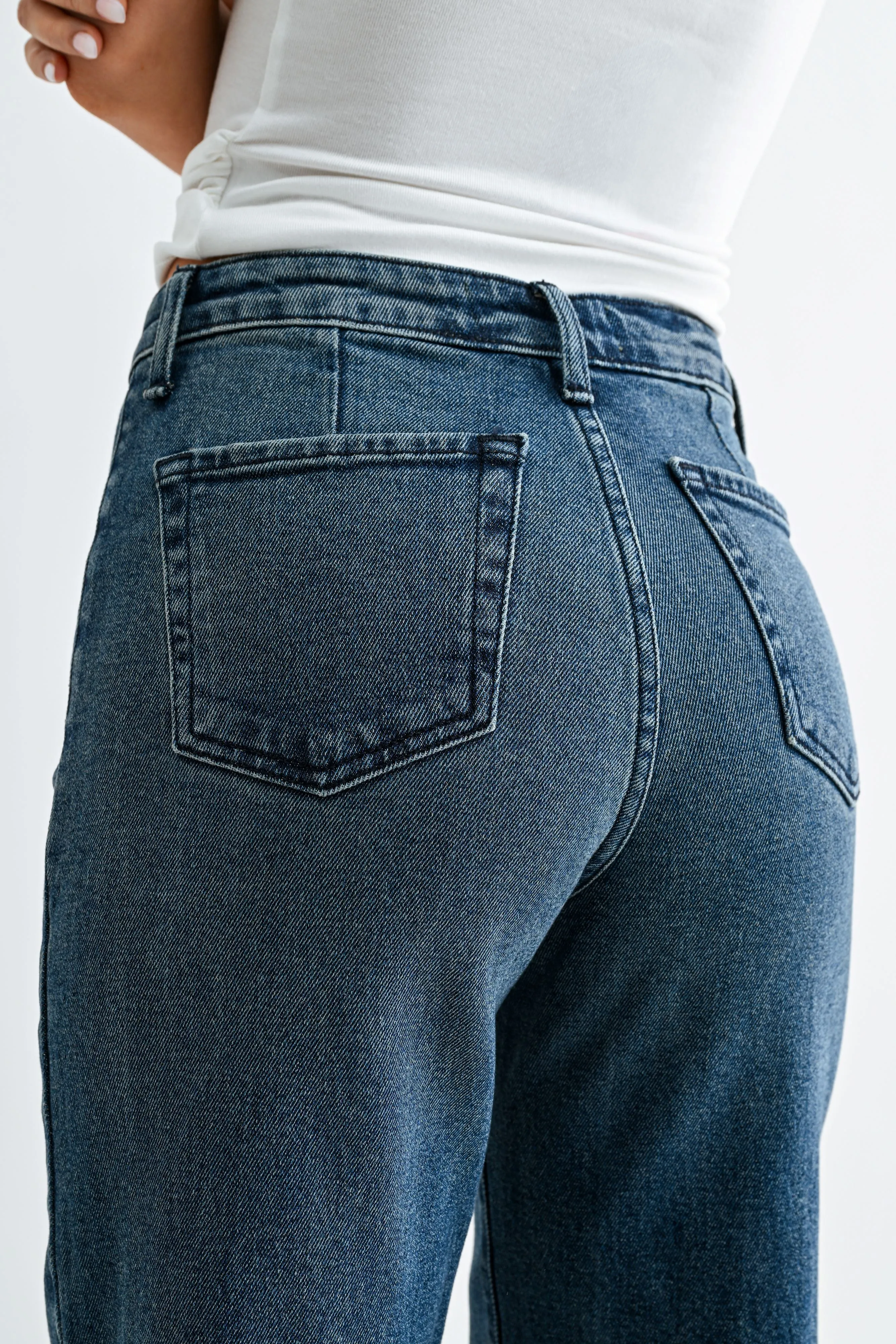 The JB Collection High Rise Wide Jean sold by Just Black Denim product image thumbnail 5