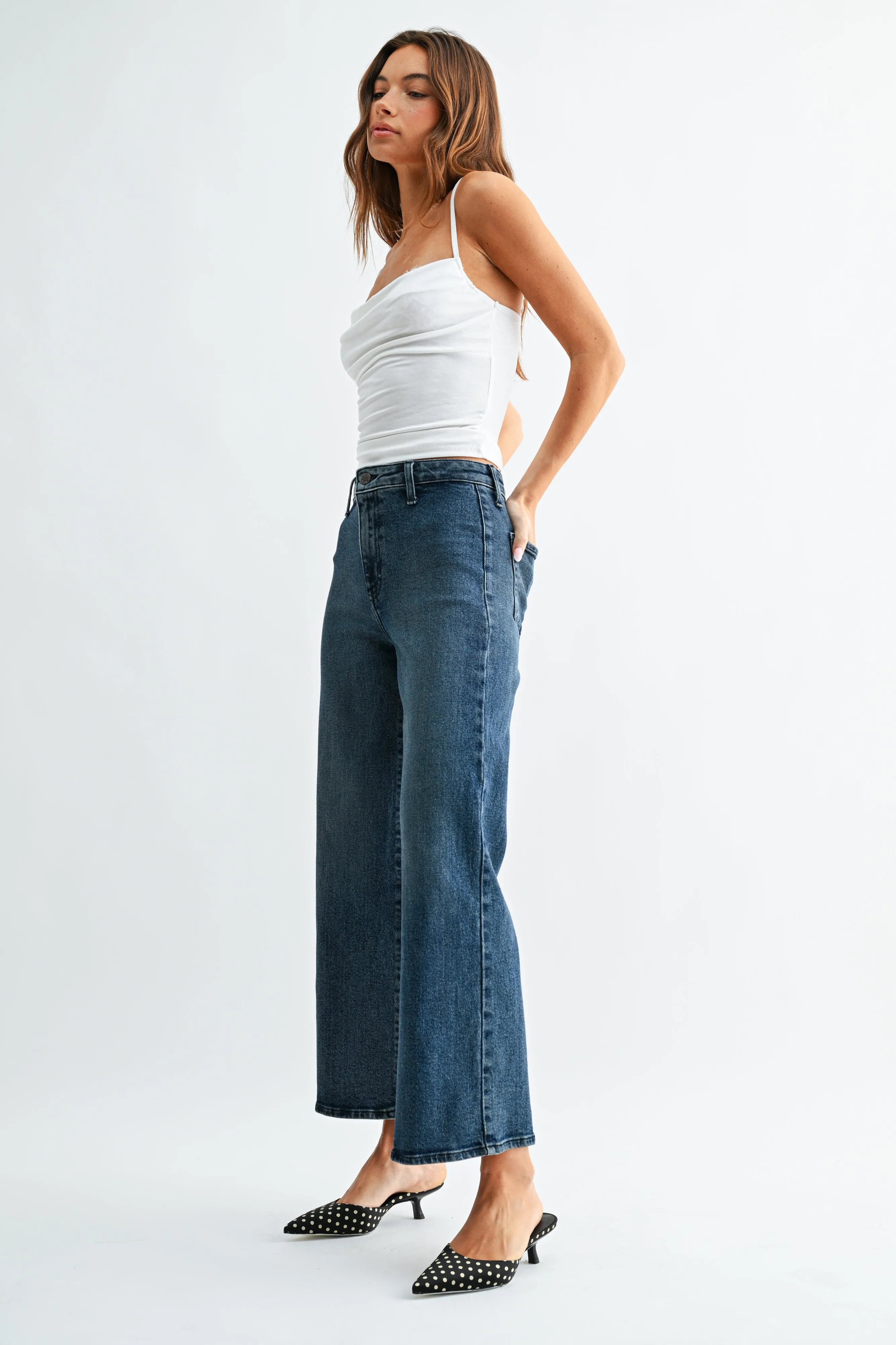 The JB Collection High Rise Wide Jean sold by Just Black Denim product image thumbnail 3