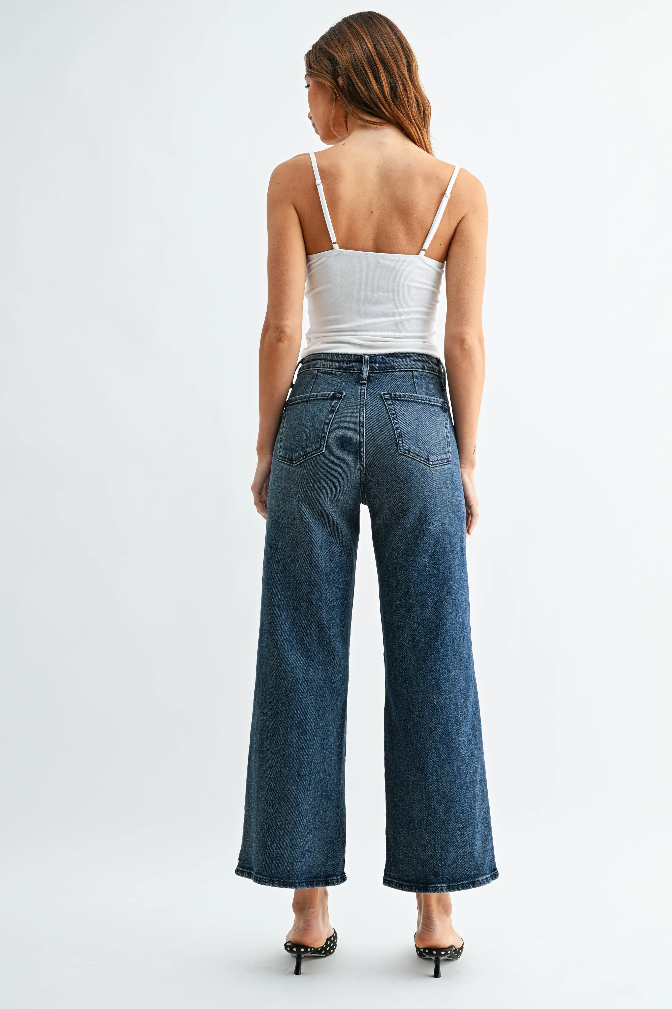 The JB Collection High Rise Wide Jean sold by Just Black Denim product image thumbnail 4