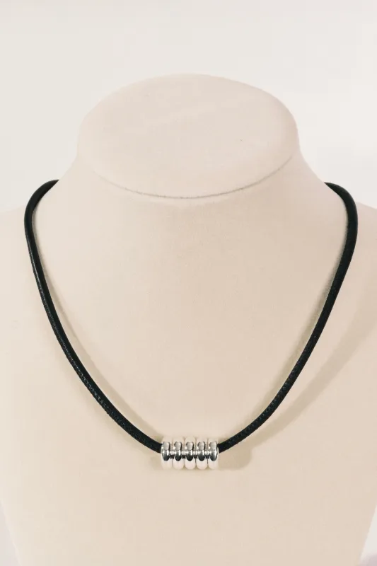 Hollyhock Silver Necklace made by Dehanche
