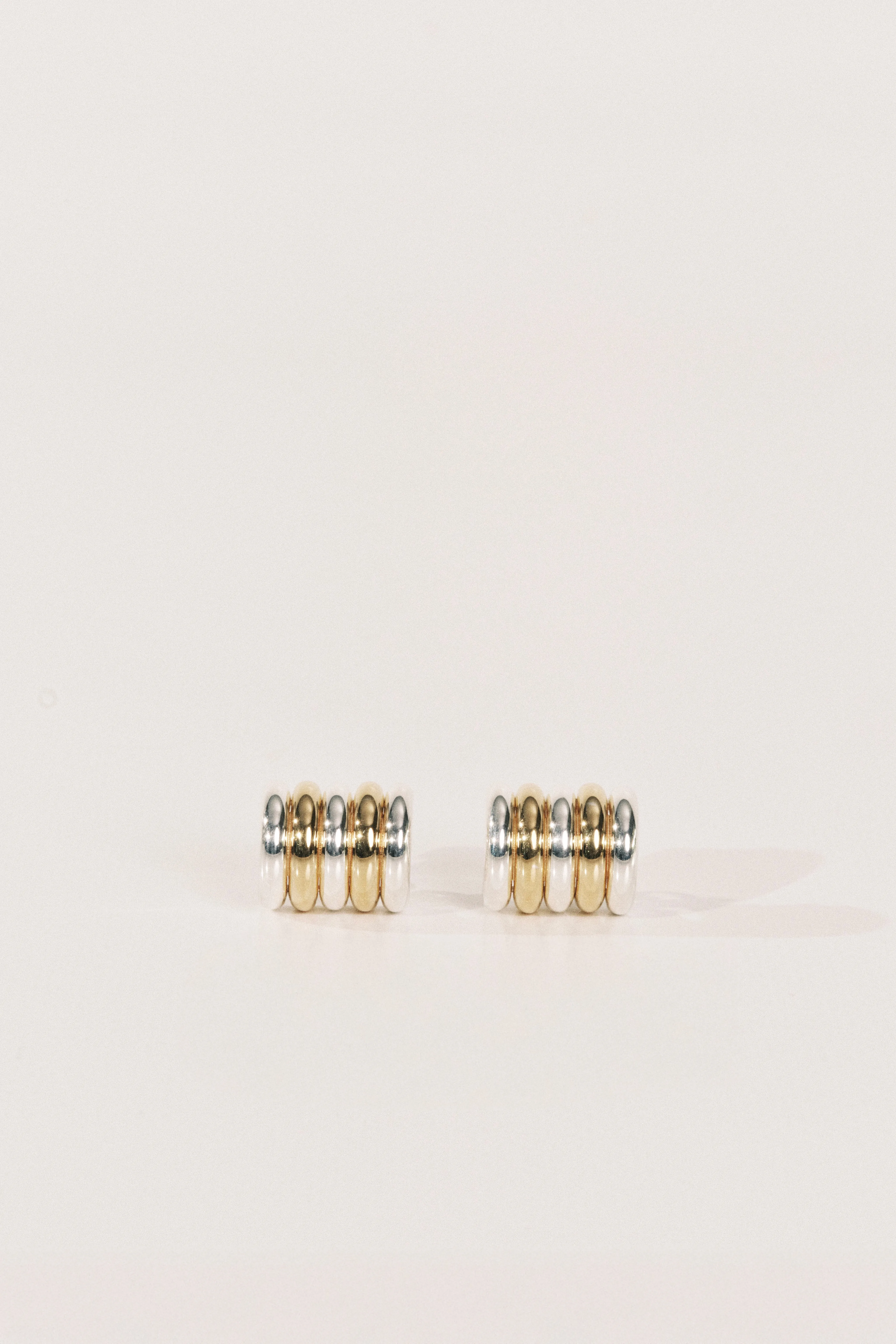 Hollyhock Mixed Metal Earrings Medium sold by Dehanche