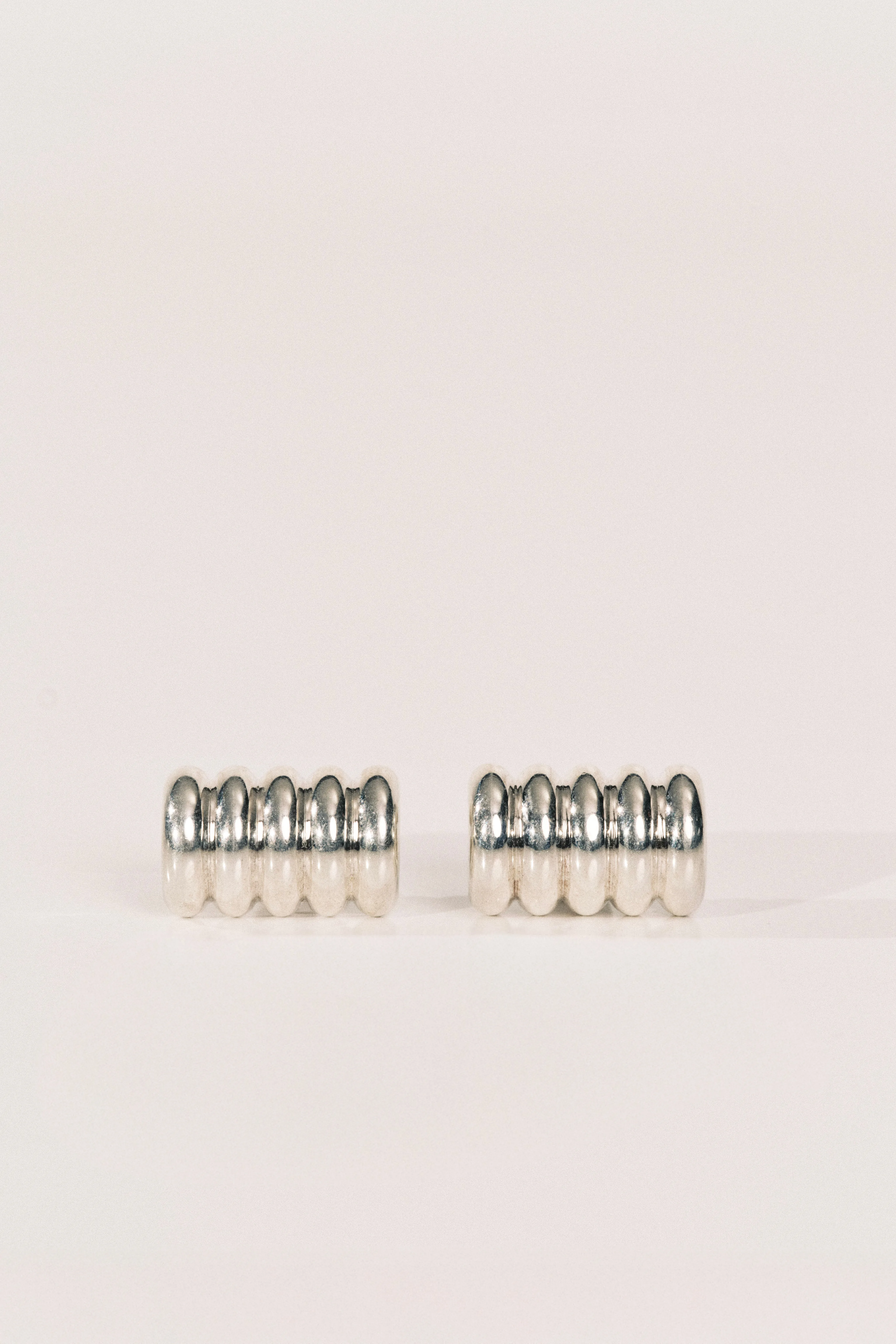 Hollyhock Silver Earrings Large sold by Dehanche