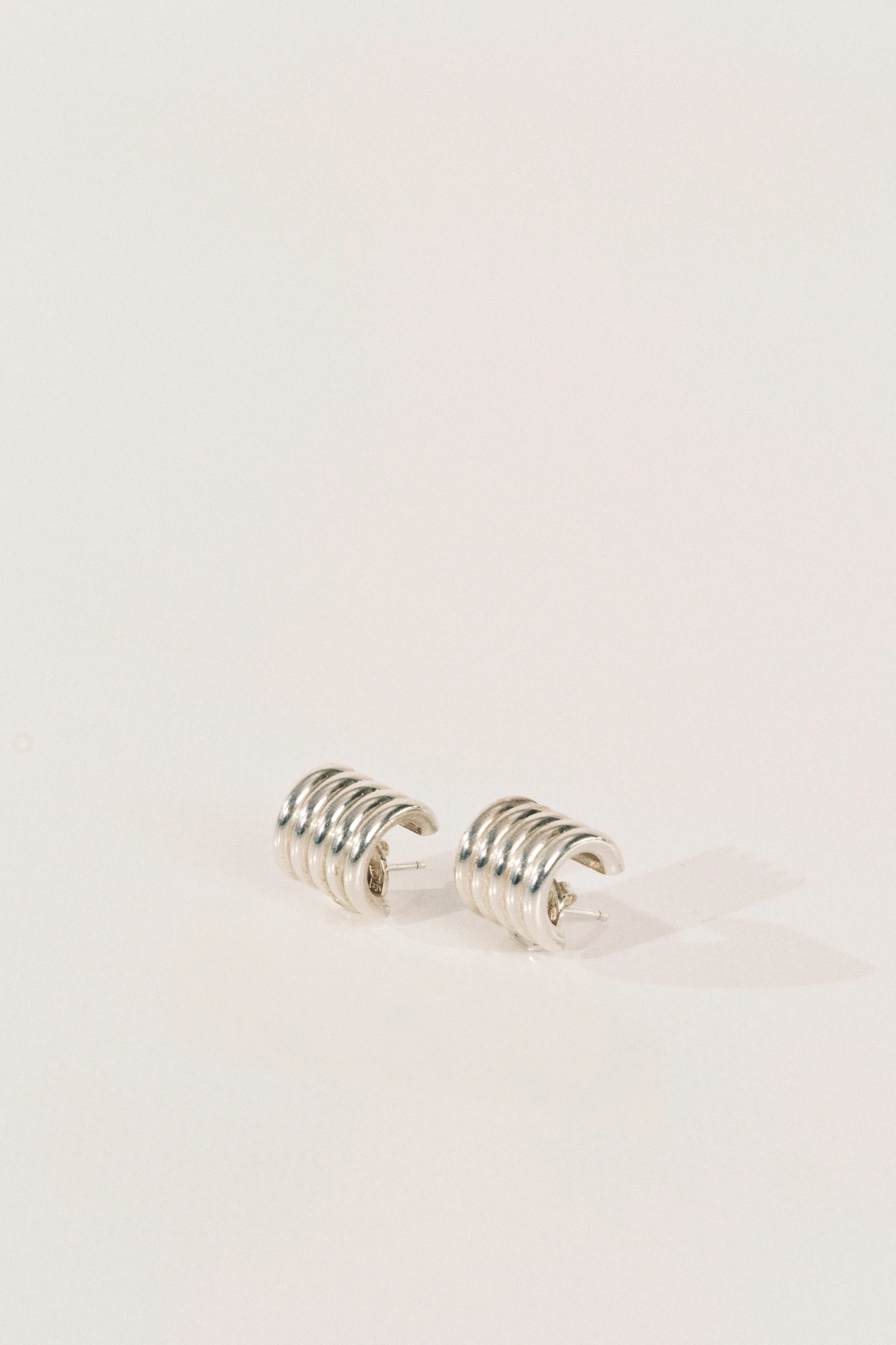 Hollyhock Silver Earrings Small sold by Dehanche product image thumbnail 2