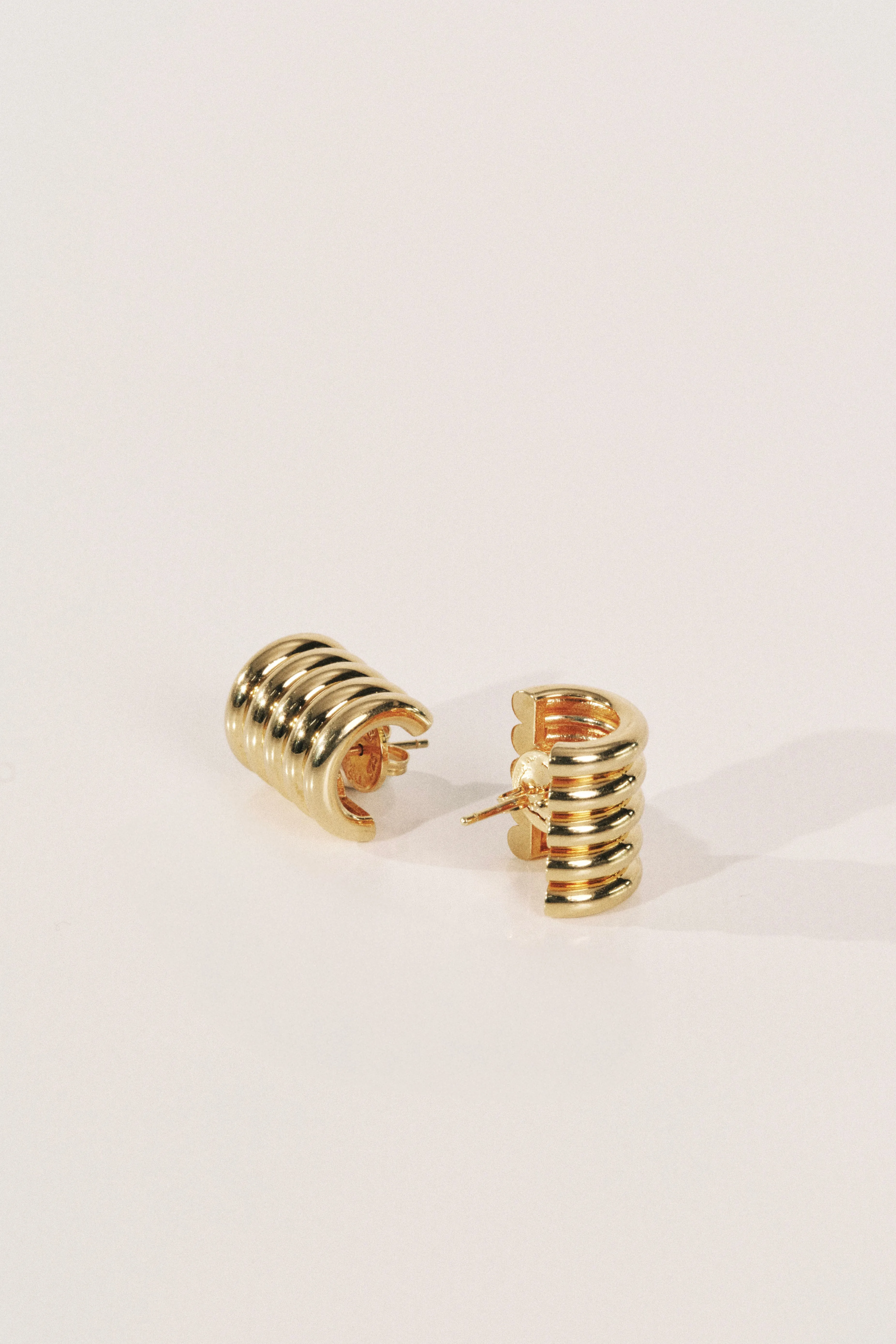 Hollyhock Medium Earrings Gold sold by Dehanche product image thumbnail 3