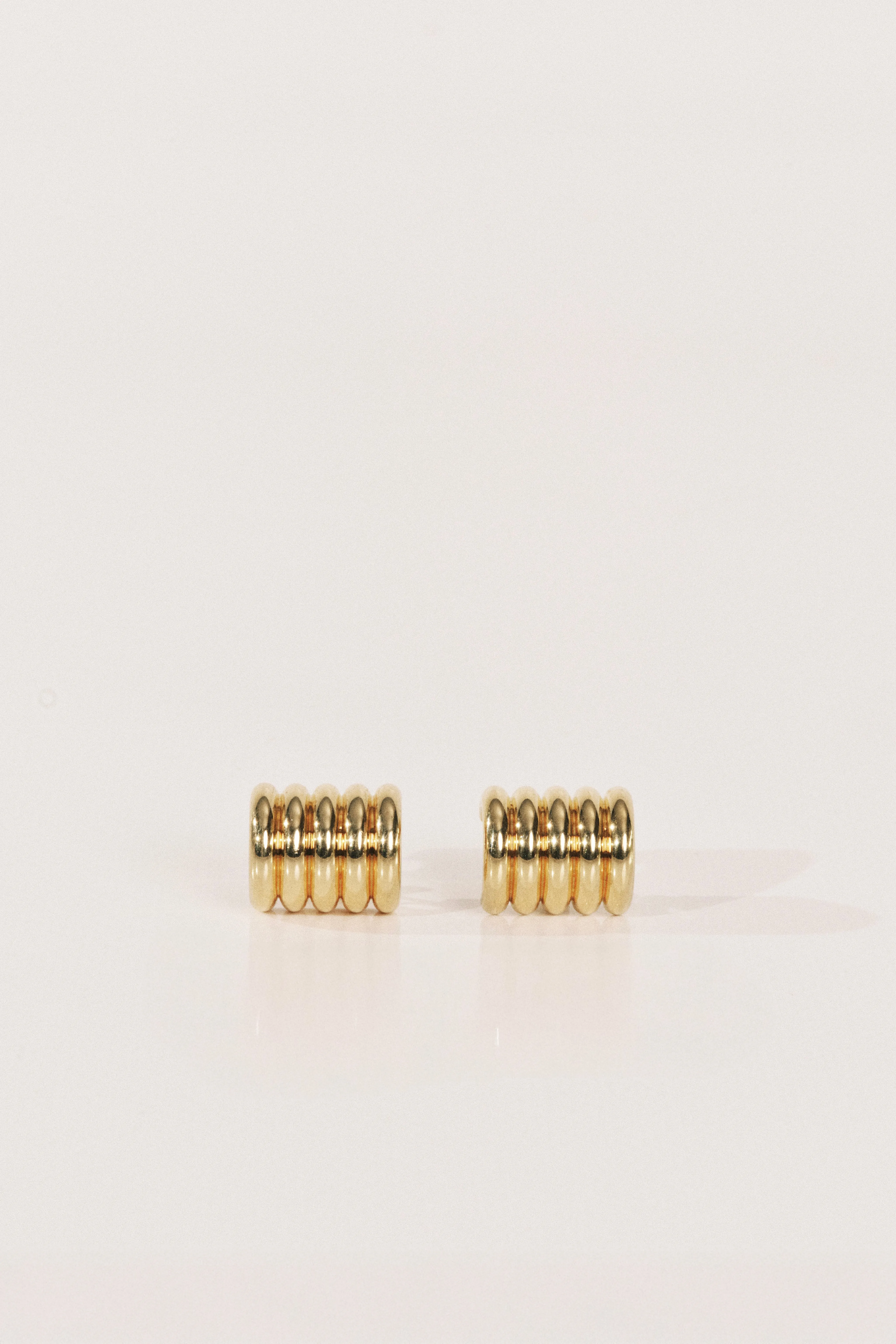 Hollyhock Medium Earrings Gold sold by Dehanche