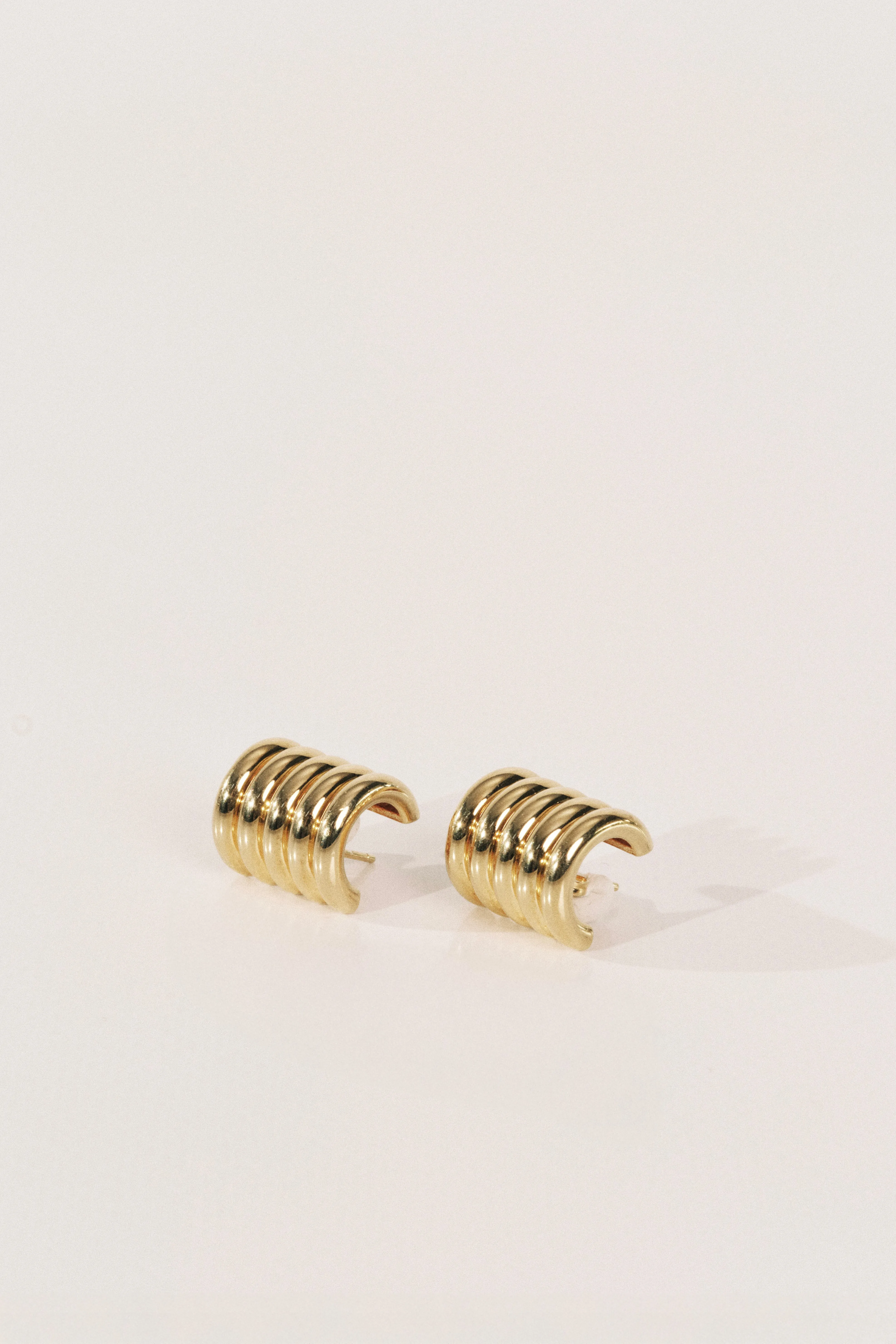 Hollyhock Medium Earrings Gold sold by Dehanche product image thumbnail 2