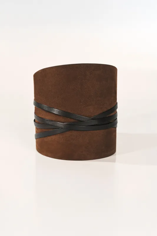 Undone Corset Suede made by Dehanche