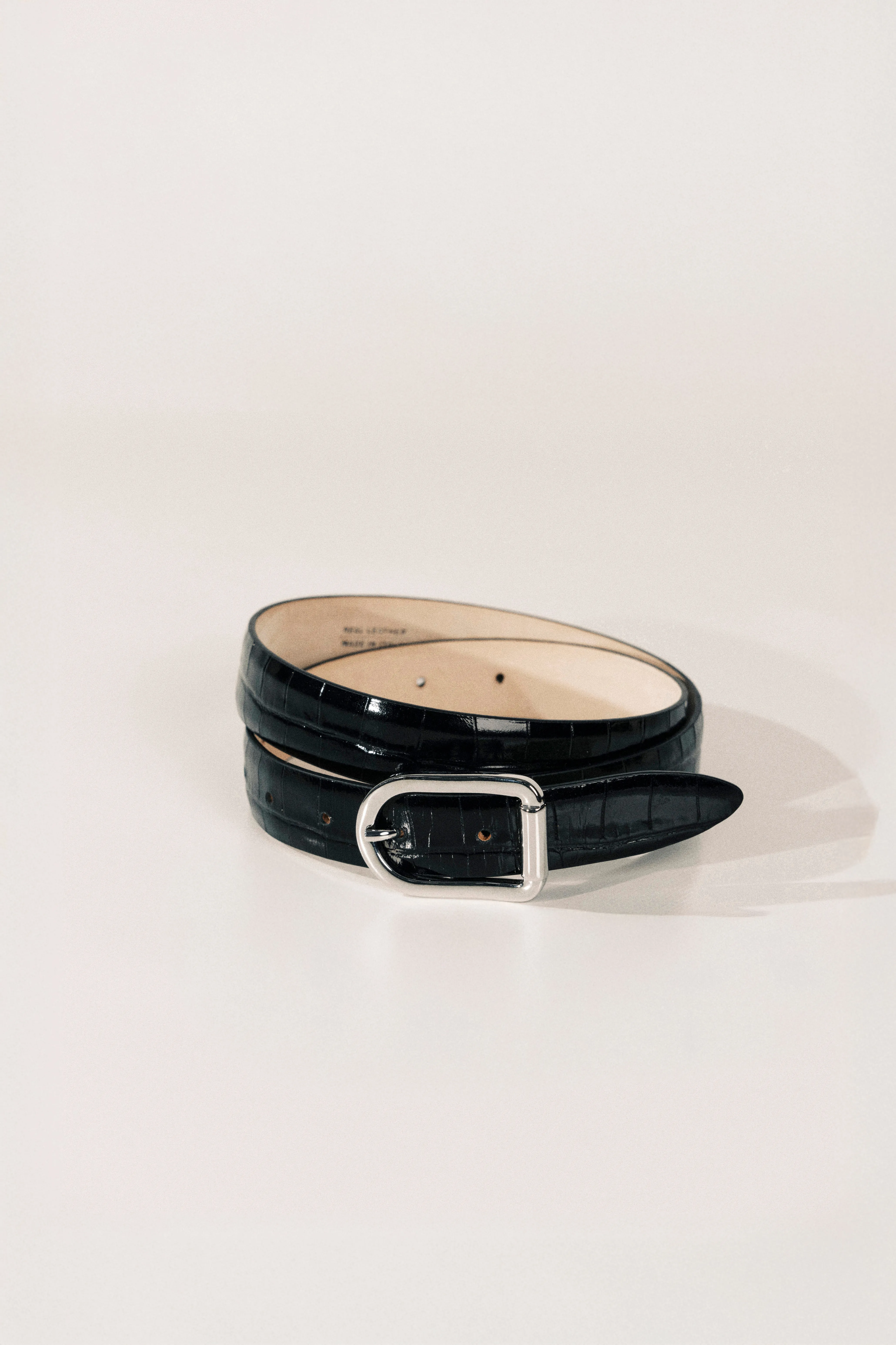 Mija Black Croco Silver sold by Dehanche