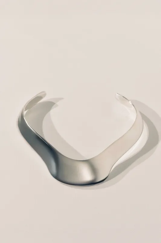 Brancusi Silver Choker made by Dehanche