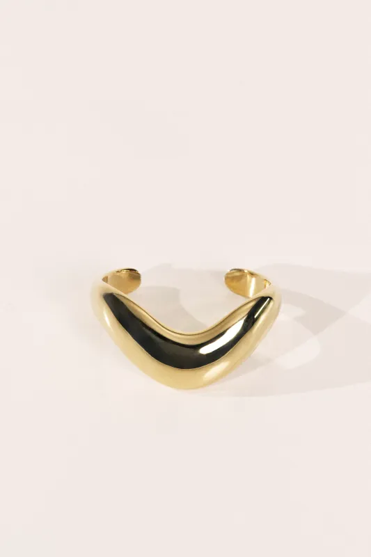 Brancusi Gold Cuff made by Dehanche