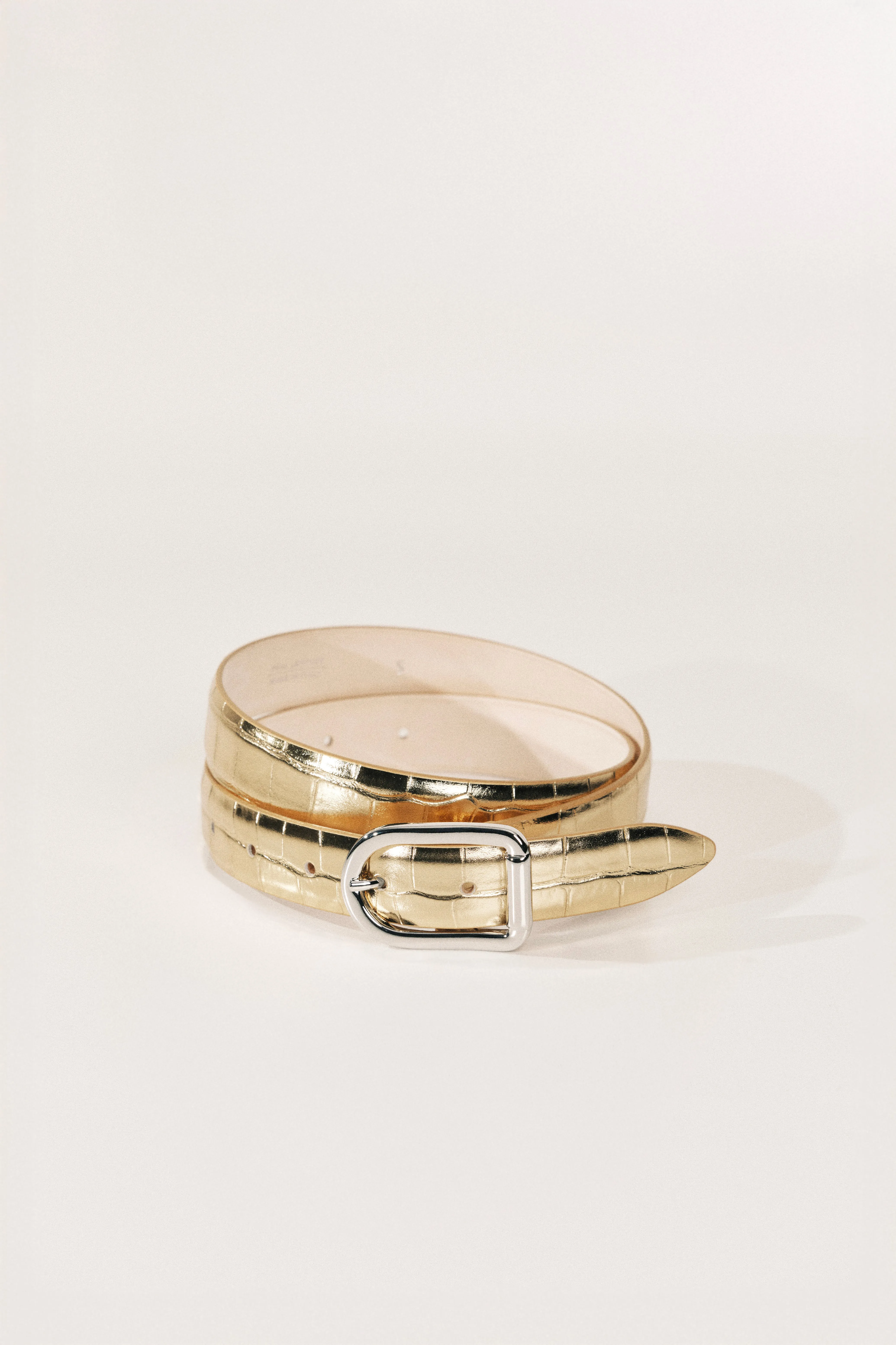 Mija Gold Mirror Croco Silver sold by Dehanche