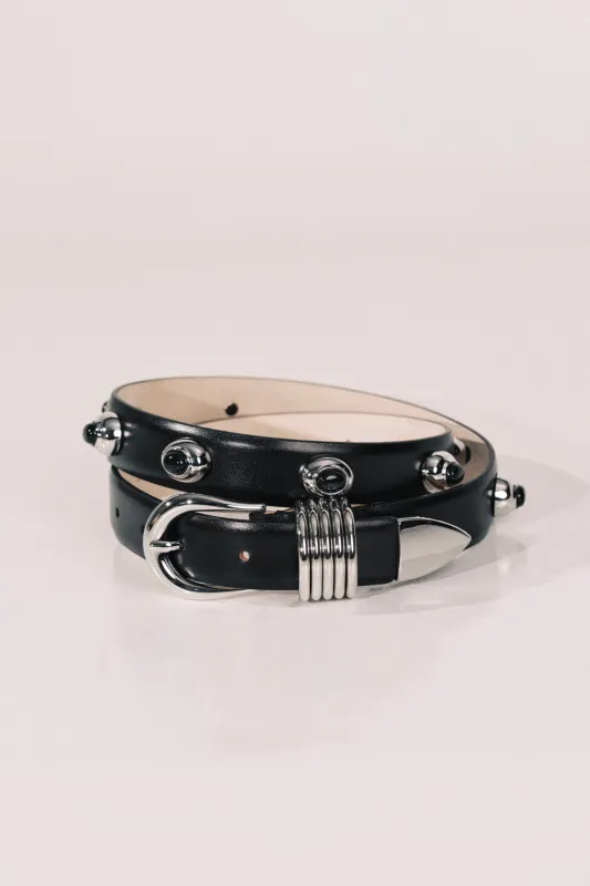 Hollyhock Stone Black Onyx & Silver made by Dehanche