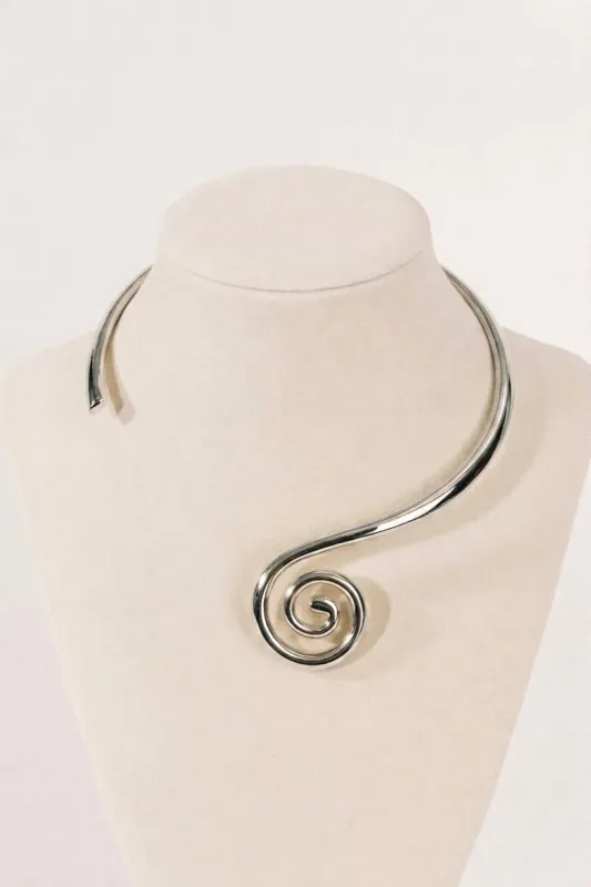 Koru Choker Silver made by Dehanche