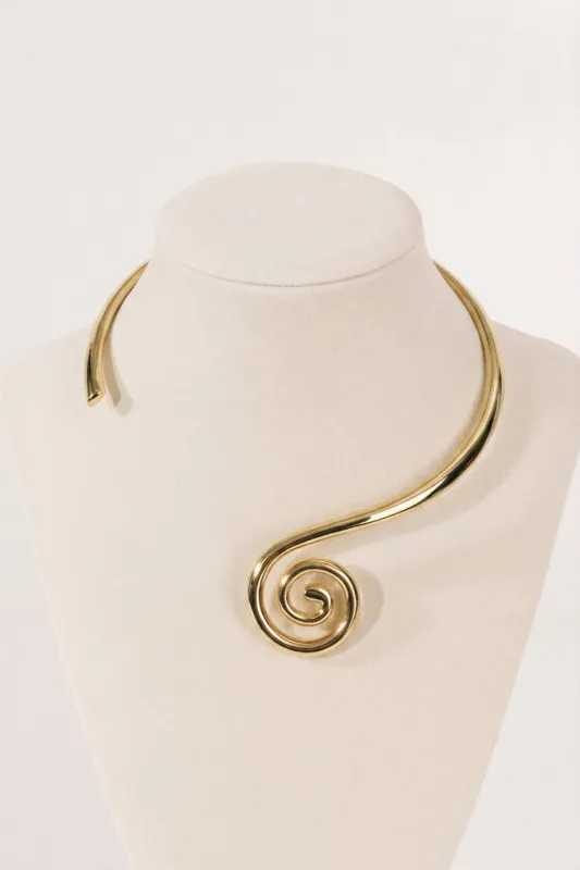 Koru Choker Gold made by Dehanche