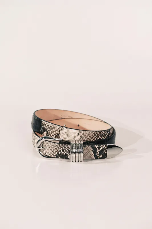 Hollyhock Two Toned Snake & Black Croco made by Dehanche