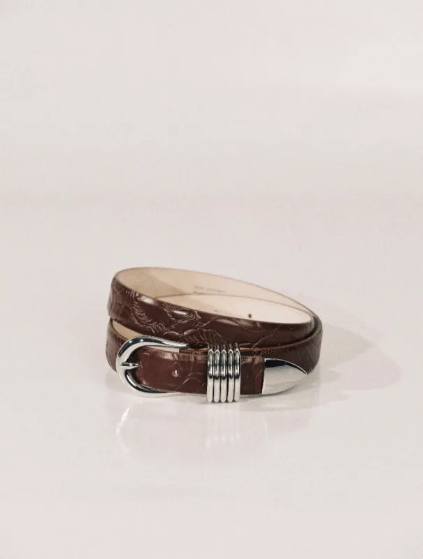 Hollyhock Embossed Floral Mahogany Silver made by Dehanche