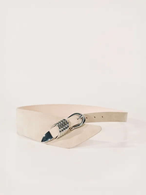 Alcott Suede 	Papyrus Suede Silver made by Dehanche