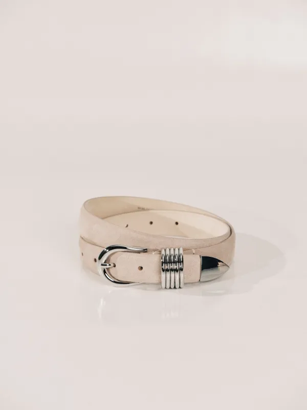 Hollyhock Suede Blush Silver made by Dehanche