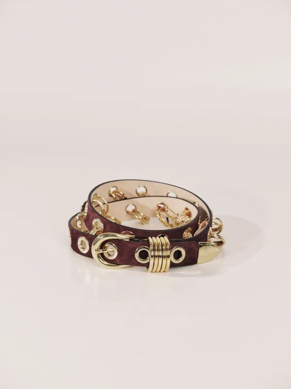 Revenge Suede Garnet Suede Gold made by Dehanche