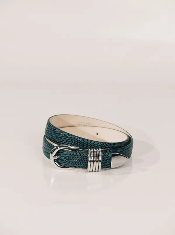 Hollyhock Matte Green Lizard Silver made by Dehanche