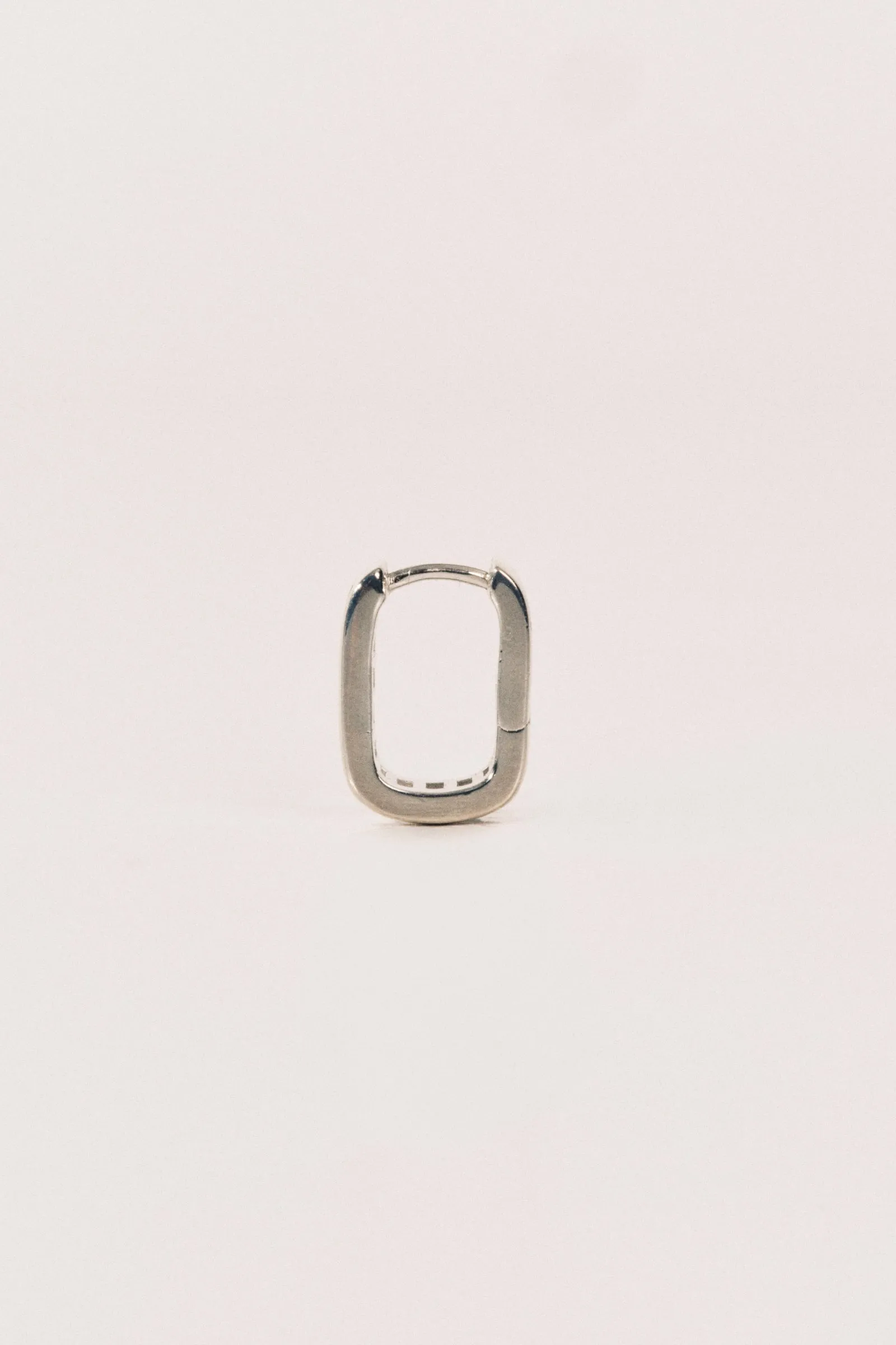 Crystal Baguette Huggies Silver sold by Dehanche product image thumbnail 4