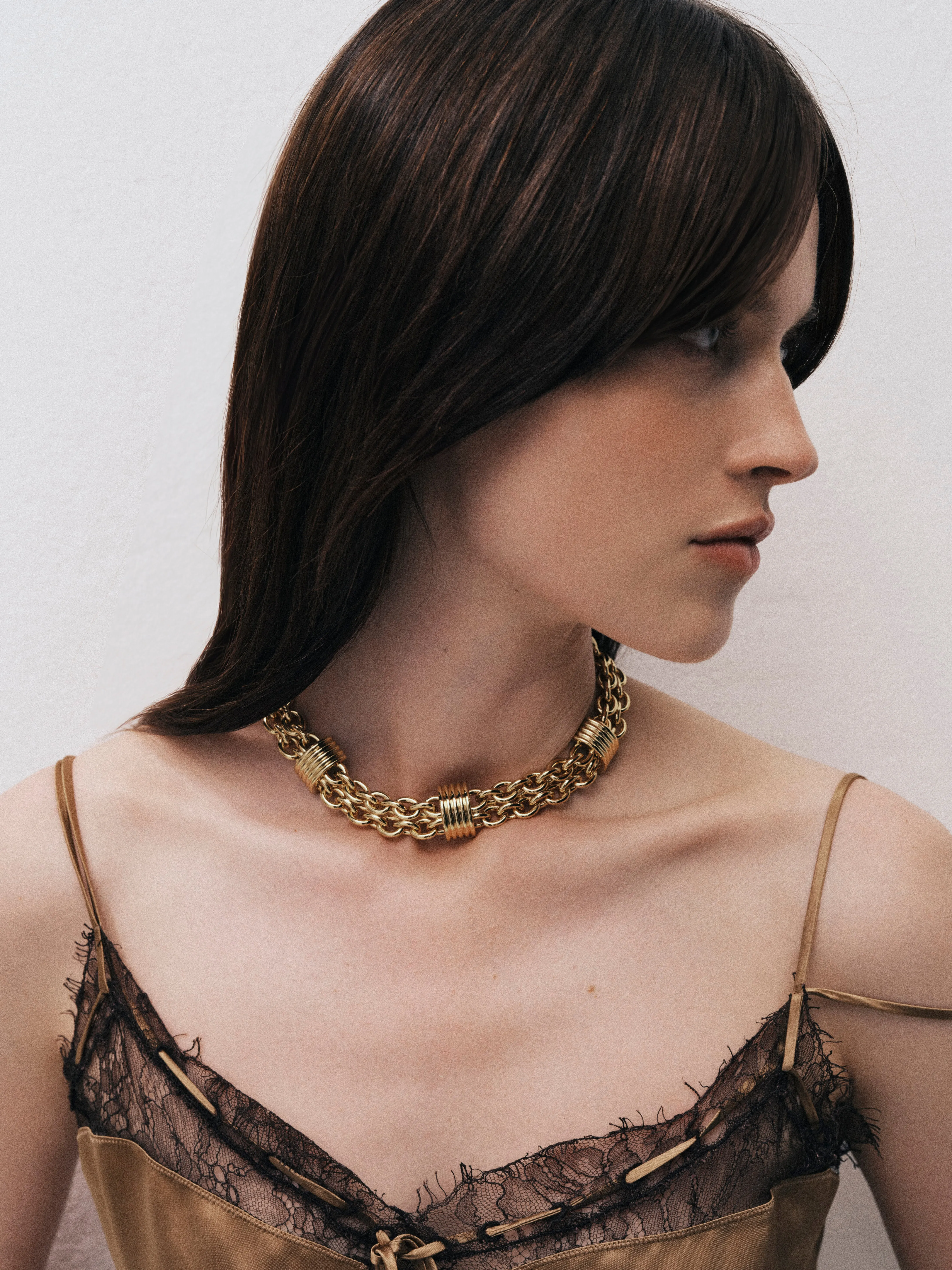 Hollyhock Chain Necklace Gold sold by Dehanche product image thumbnail 3