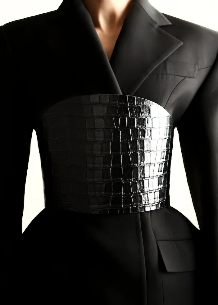 Undone Corset Black Alligator sold by Dehanche product image thumbnail 2