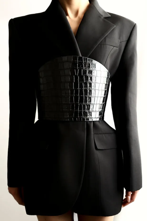 Undone Corset Black Alligator sold by Dehanche product image thumbnail 4