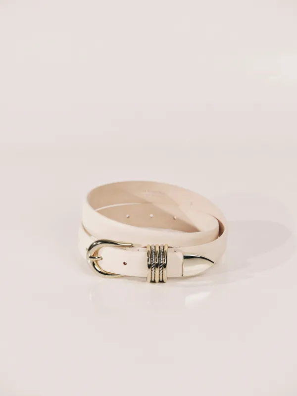 Hollyhock Jewel Ivory Mixed Metal made by Dehanche