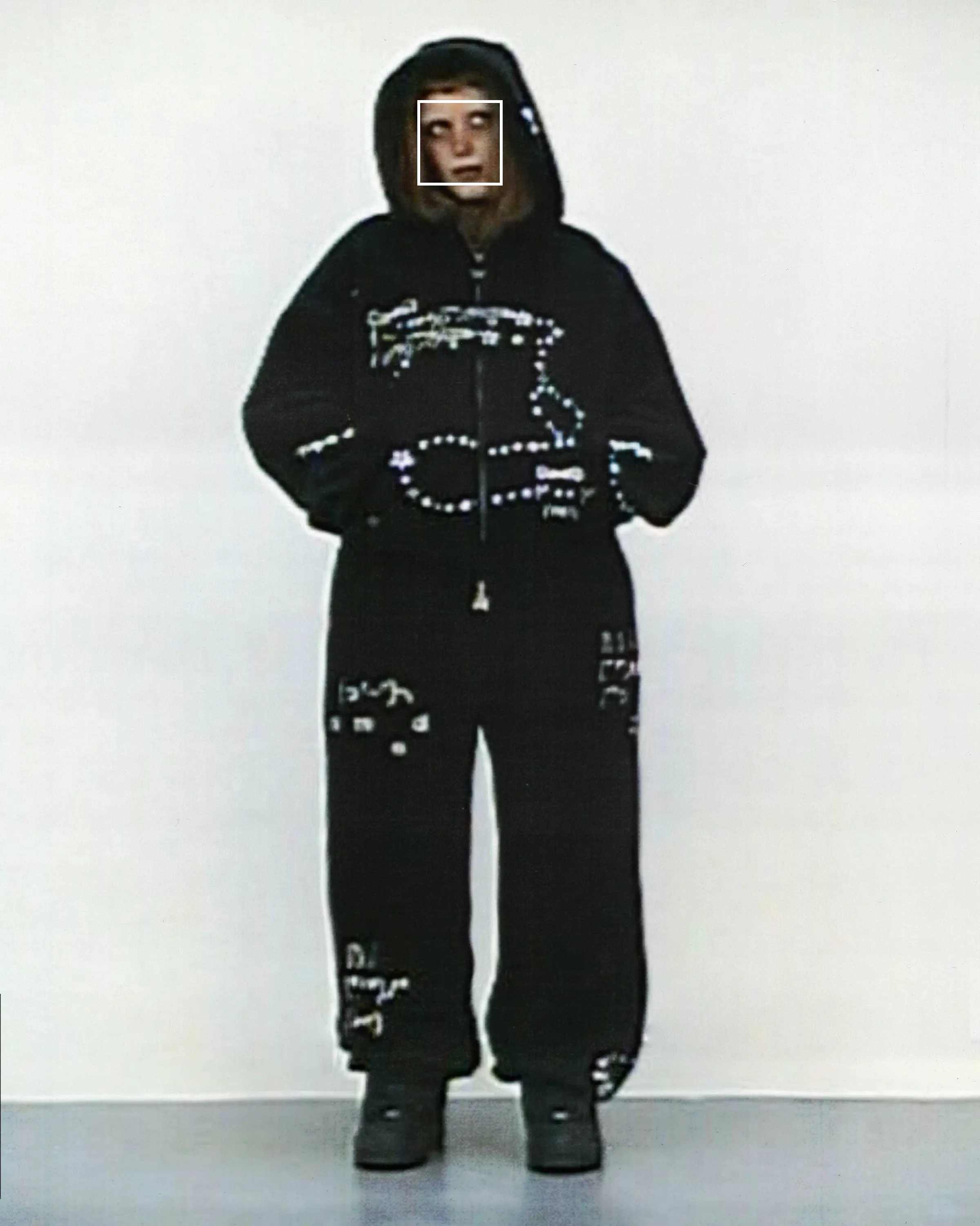 MALFUNCTION ZIP HOODIE BLACK (DETACHABLE EARS) | Parallel