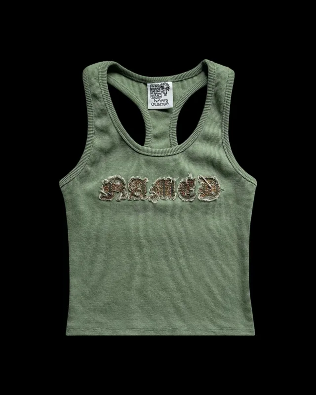 注目ブランド 【NAMED COLLECTIVE】 RIBBED TANK タンクトップ I <3 NAMED EMBROIDERED RIBBED TANK WHITE – NAMED COLLECTIVE®